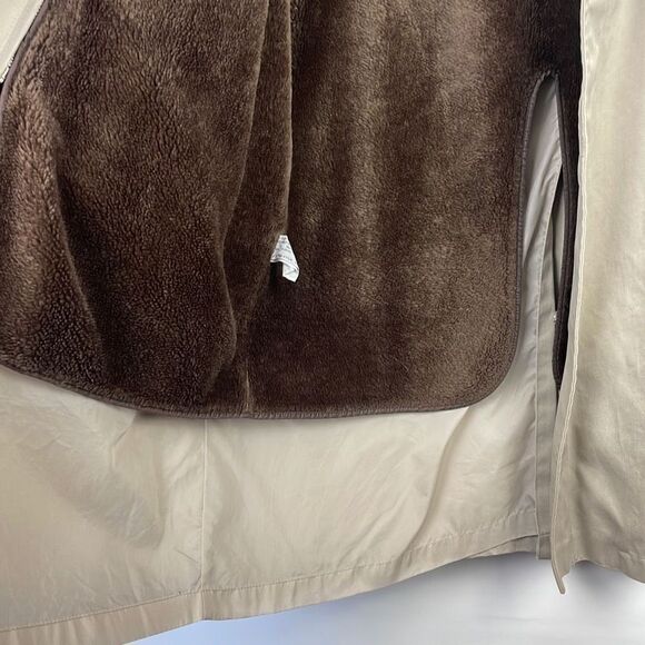 Vintage London Towne Men's Khaki Long Sleeve All-Weather Trench Coat Size 44 - Picture 10 of 16